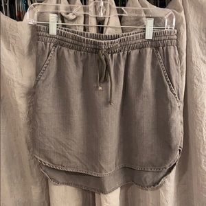 Gray cloth & stone skirt